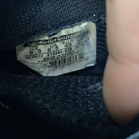 Nike Air Foamposite One Stealth Sneakers 2012 Black Men\'s 9.5 main image 8